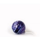Opaque Crystal Glass Bauble - Amethyst