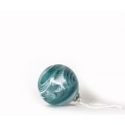 Opaque Crystal Glass Bauble - Turquoise
