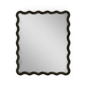 Keste Rectangular Mirror in Faux Bronze