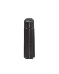 Thermos 0.5L in Black Leather