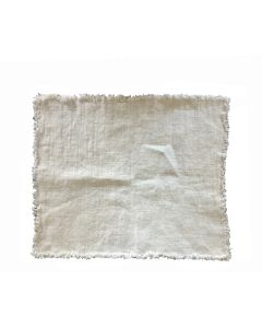 Heavy White Linen Placemat