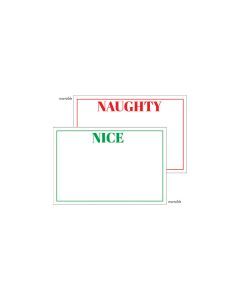 Placecard Pack 8 - Naughty or Nice