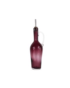 Olive Oil Bottle With Handle - Burgundy