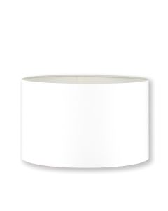 45cm Drum Lampshade in Satin with White Liner 