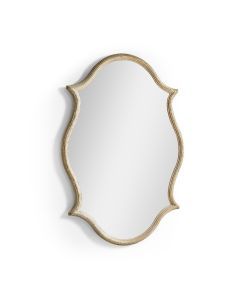 Downton Mirror Gilded White Oak