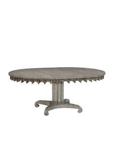 Longwood Oval Dining Table Greyed Oak