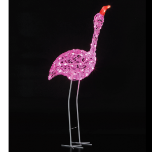 Standing Acrylic Pink Flamingo 110cm