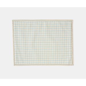 Appia Lined Placemat - Sky on Milk