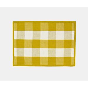 Sassadi Lined Placemat in Chartreuse