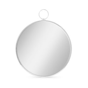 Avalone Round Wall Mirror - Nickel