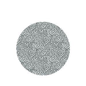 Coralia- Silver Circular Area Rug, 11' 5''