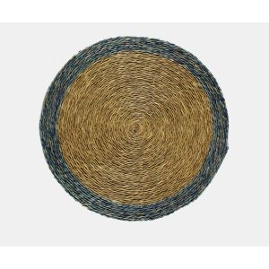 Woven Round Placemat - Granite