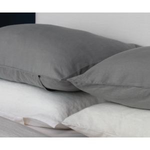 Alora Linen Standard PIllow Case Pair - Dove