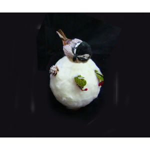 Winter Bird Snowball - Brown