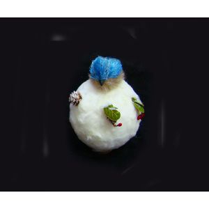 Winter Bird Snowball - Blue
