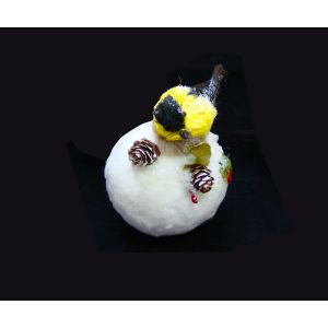 Winter Bird Snowball - Yellow