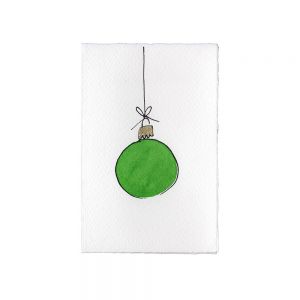 Bauble (Green) Card 