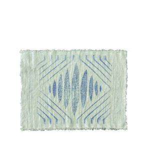 Lucy's India Blue Boat Printed Linen Placemat