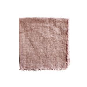 Linen Napkin With Frayed Edge - Dusk