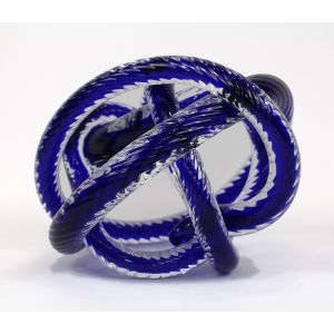 Large Blue Crystal Knot