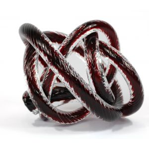 Large Ruby Crystal Knot 