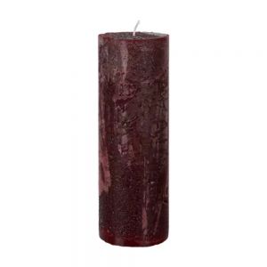 Tall Bordeaux Cote Candle - 7 x 20 