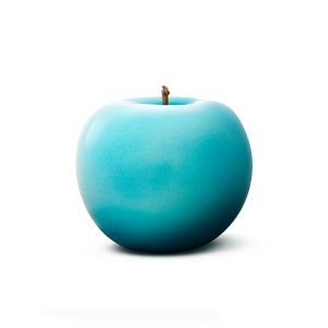 Large Turquoise Ceramic Apple