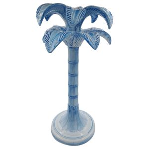 Blue Palm Candlestick