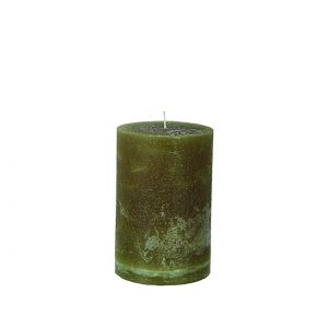 Tall Moss Green Cote Candle - 10 x 15cm