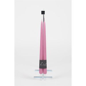 Pair Tapered Candles - Orchid Mauve