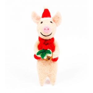 Piglet with Pudding Hanging Decoration