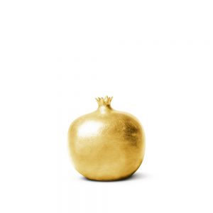 Small Gold Ceramic Pomegranate
