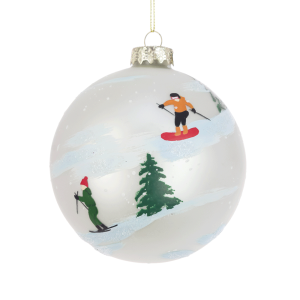 Ski Painted Bauble