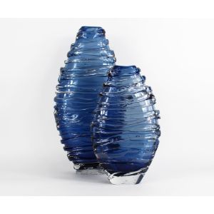 Strata Cloud Vase, Medium - Midnight