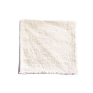 Linen Napkin With Frayed Edge - Bride