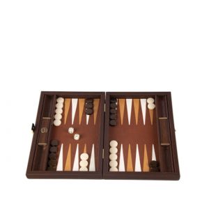 Travel Handmade Inlaid Backgammon Set - Braided Straw