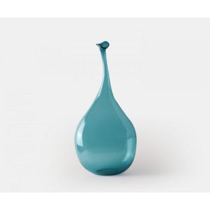 Wonky Bottle, Lrg - Turquoise