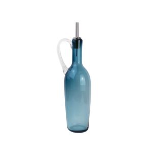 Olive Oil Bottle With Handle - Steel Blue