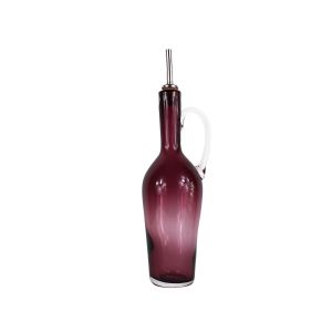 Olive Oil Bottle With Handle - Burgundy