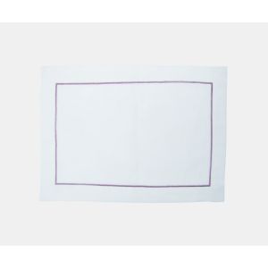 Whitechapel Corded Placemat - Lavender on White