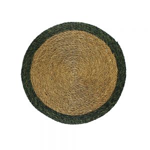 Woven Round Placemat - Forest