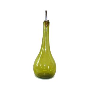 Olive Oil Bottle, Teardrop - Moss