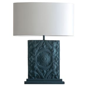 Piastrella Table Lamp in Black Jade