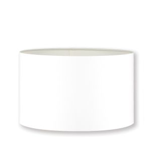 45cm Drum Lampshade in Satin with White Liner 