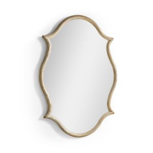 Downton Mirror Gilded White Oak
