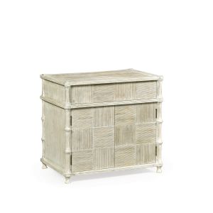 Bywater Side Table With Cupboard Washed Acacia