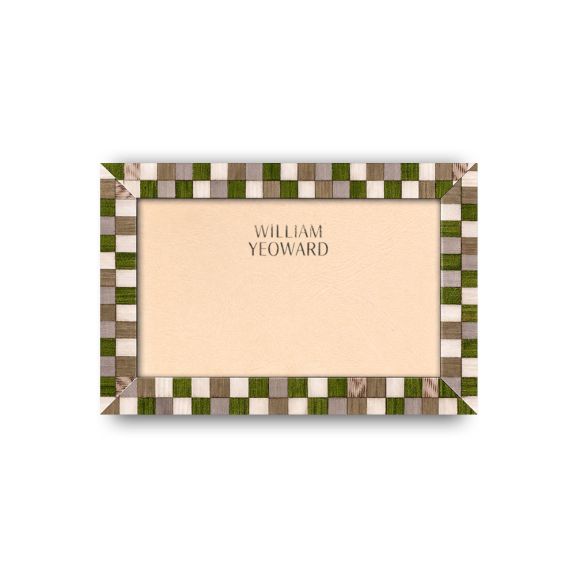 Khaki Check Frame- 5'' x 7''