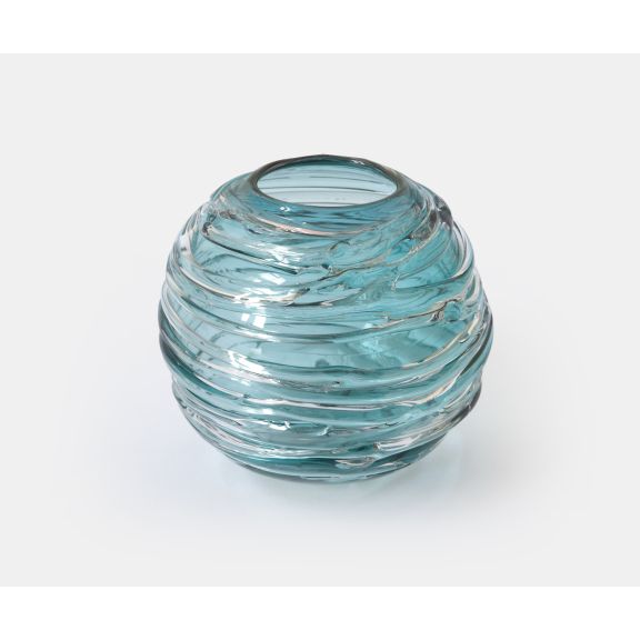 Strata Vase/Votive - Turquoise