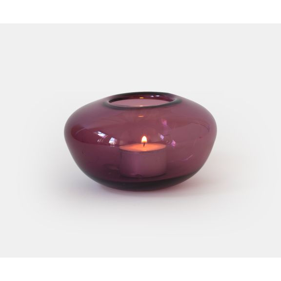 Pebble Votive - Burgundy