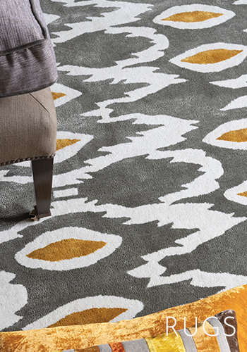 Charming and space defining the rug has become an essential decorating ingredient at William Yeoward.